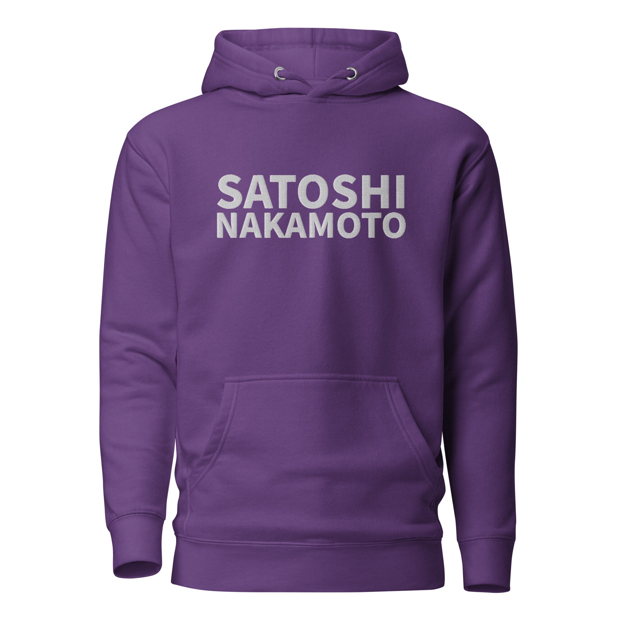 Satoshi Nakamoto Hoodie, Embroidered Unisex Hoodie, Bitcoin Satoshi Nakamoto Hoodie, Embroidered Unisex Hoodie, Bitcoin