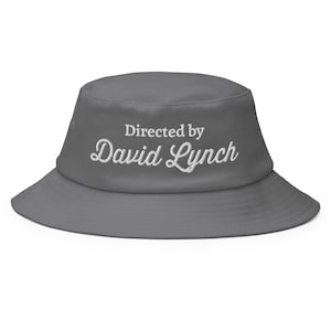 David Lynch Embroidered Hat | Director Cap | Cinema Lovers Gift | Arthouse Lovers Bucket Hat, Lynch Tribute Gift Old School Bucket Hat