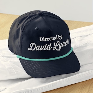 David Lynch Embroidered Hat | Director Cap | Cinema Lovers Gift | Arthouse Lovers Golf Rope Cap, Lynch Tribute Gift