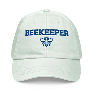 Geborduurde imker-hoed, Save The Bees-hoed, bijenteeltpet, imkercadeau, cadeau honingbijliefhebber, pastelkleurige honkbalhoed bijenhouder
