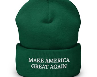 45-47 2024 Campaign Beanie |  Make America Great Again President | Donald 45-47 Beanie Embroidered USA, Support 45-47 Cuffed Beanie