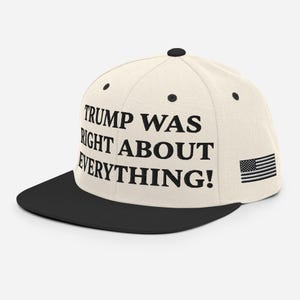 Trump hatte Recht über alles Bestickte Kappe MAGA 45-47 Schwarze Stickerei Snapback Hat