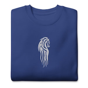 Rohan Horse Symbol Embroidered Unisex Premium Sweatshirt
