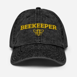 Imker geborduurde hoed, Save The Bees Hat, Bijenteelt Imker Gift, Honey Bee Lover Gift, Bee Keeper Vintage Cotton Twill Cap Hat
