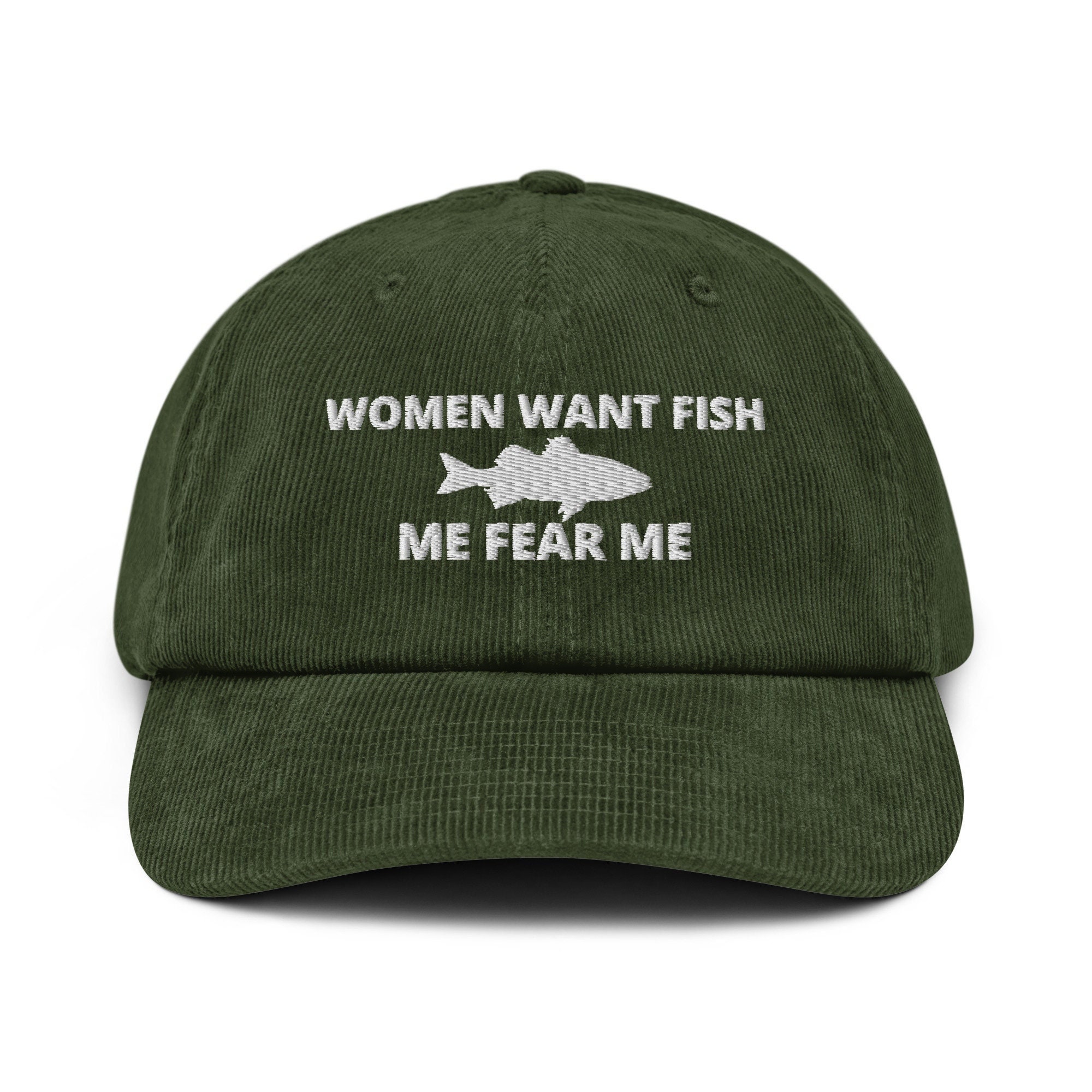 Women Want Fish, Me Fear Me, Embroidered Corduroy Hat -  Canada