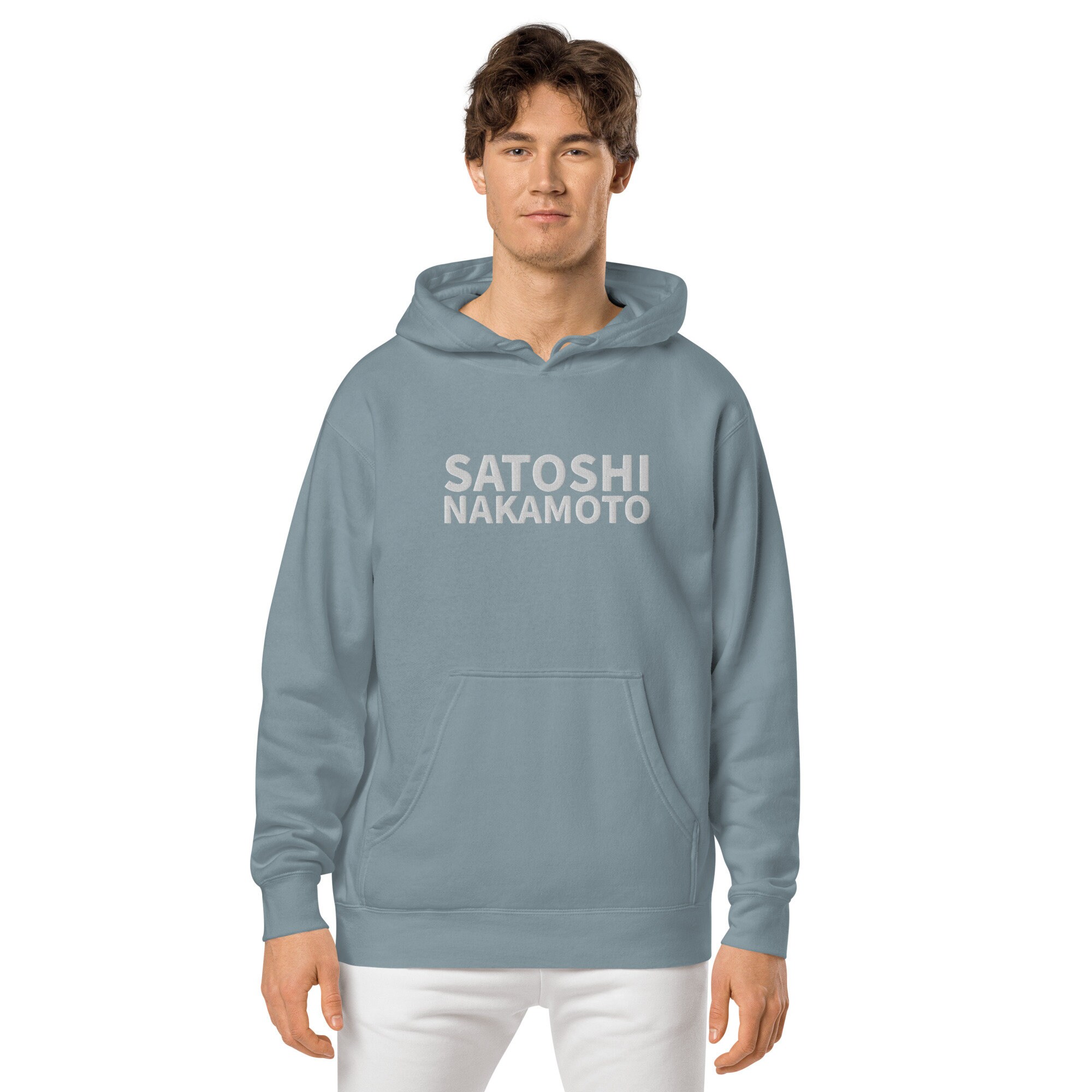 Satoshi Nakamoto Hoodie, Embroidered Unisex Hoodie, Bitcoin Satoshi Nakamoto Hoodie, Embroidered Unisex Hoodie, Bitcoin