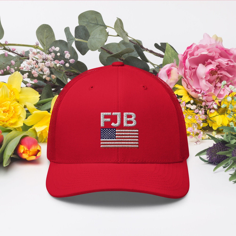 Fjb Bucket Hat, Fjb Hat, Anti Biden USA Flag, F Biden Embroidered Cap, Funny Joe Biden Hat, Funny Republican, Political Hat, Bucket Hat Grey