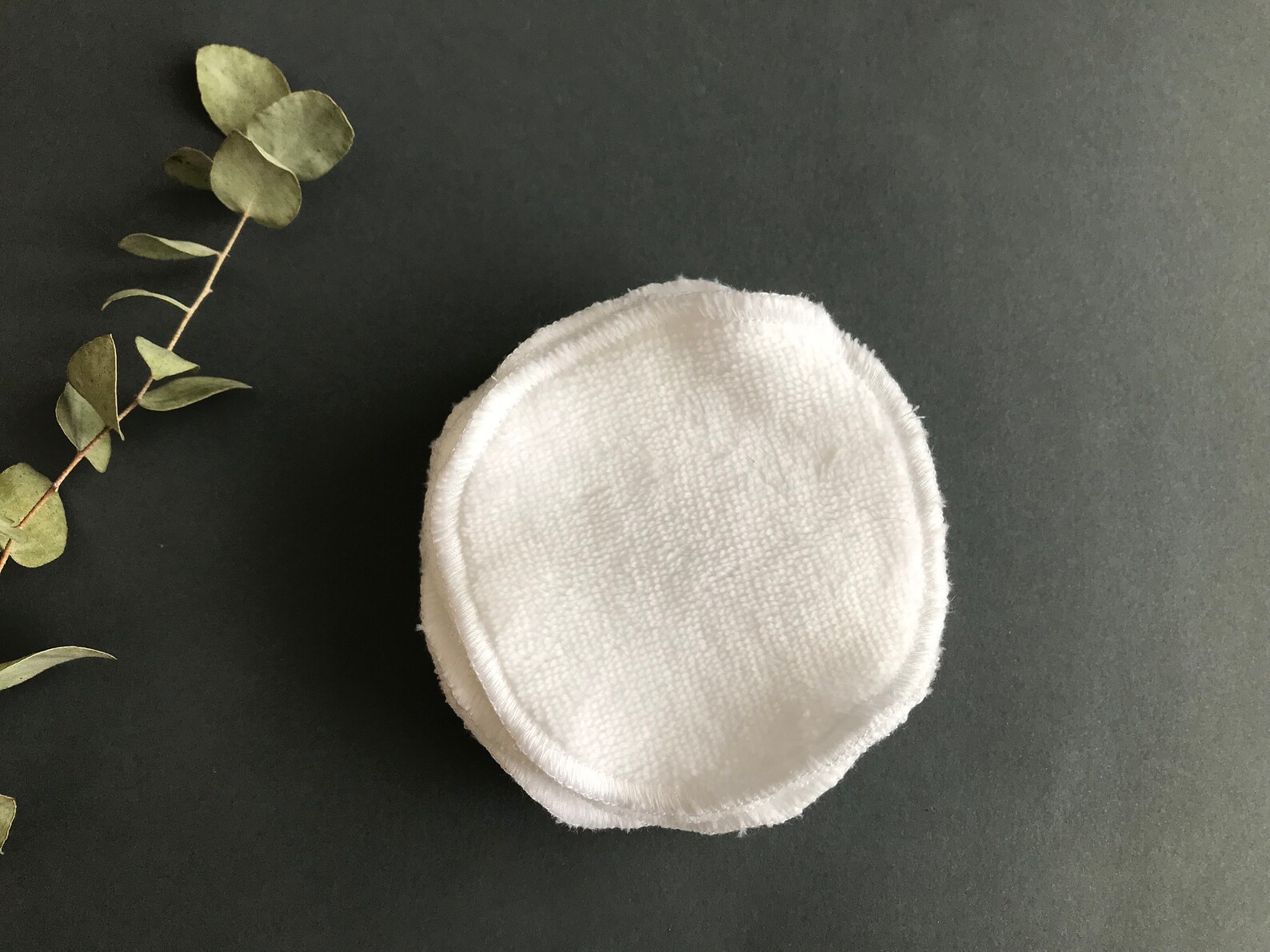 Set of 5 white reusable cotton rounds. Ecofriendly washable Etsy