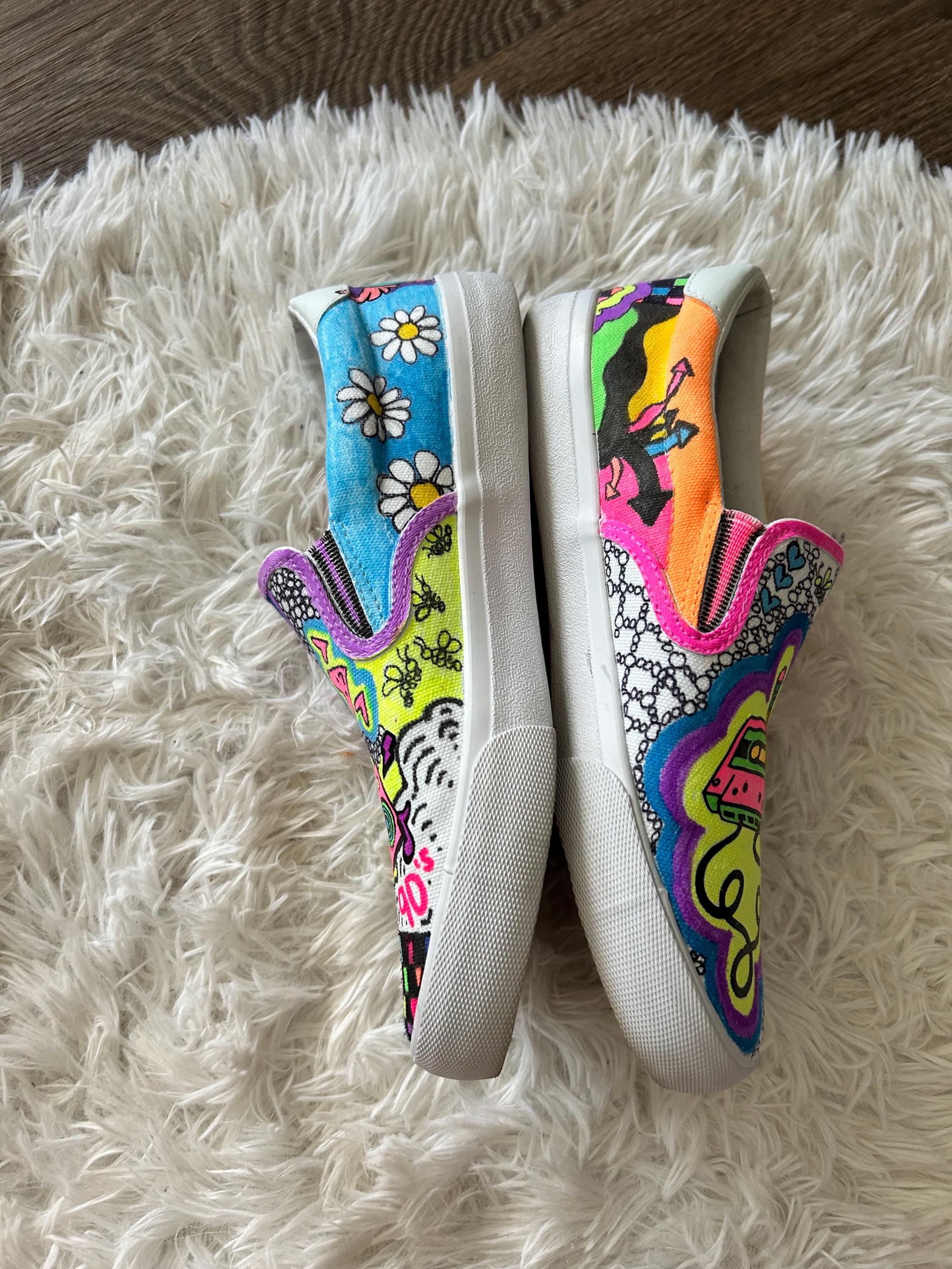 Custom 90s Slip Ons - Etsy