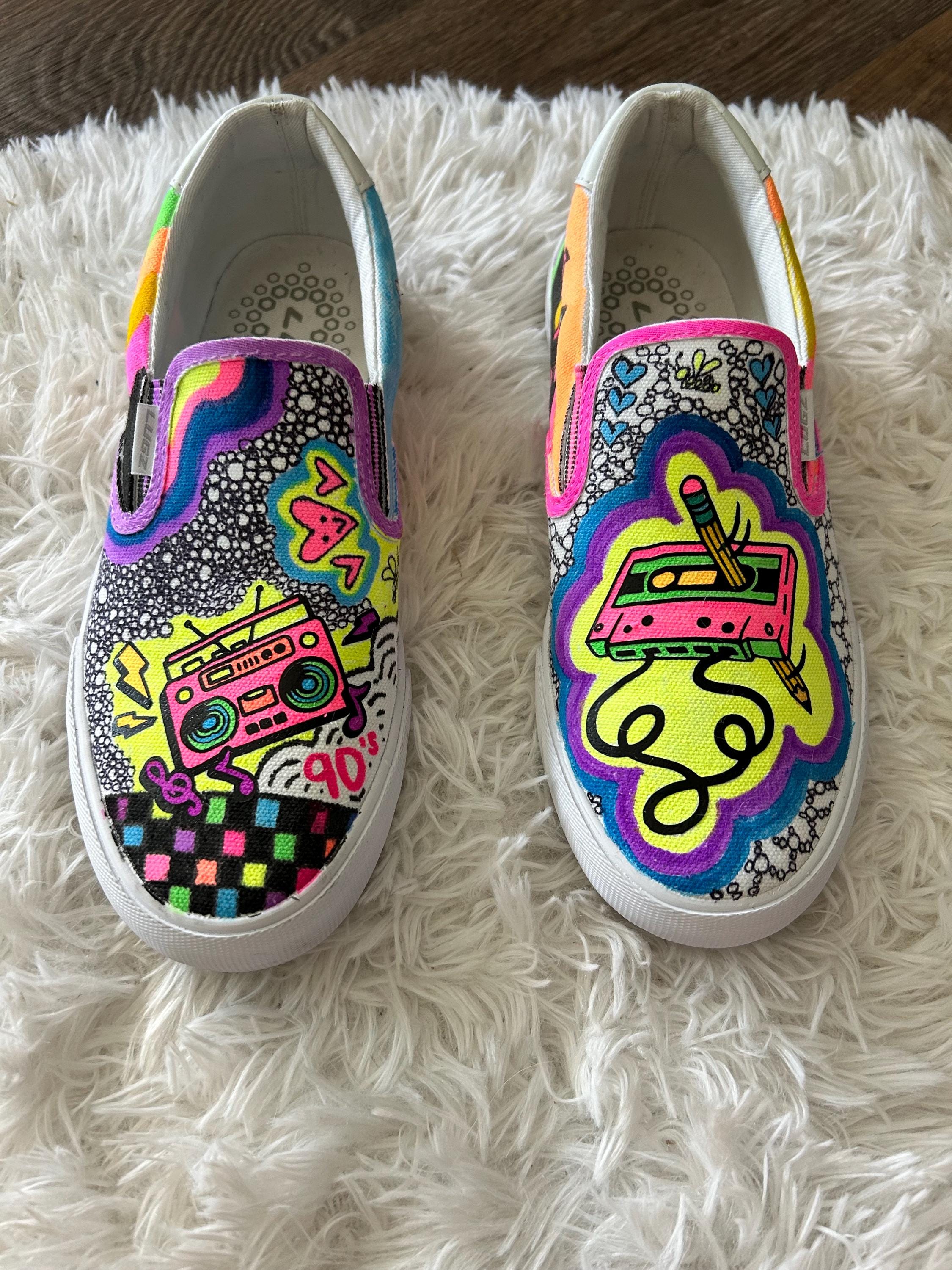 Custom 90s Slip Ons - Etsy