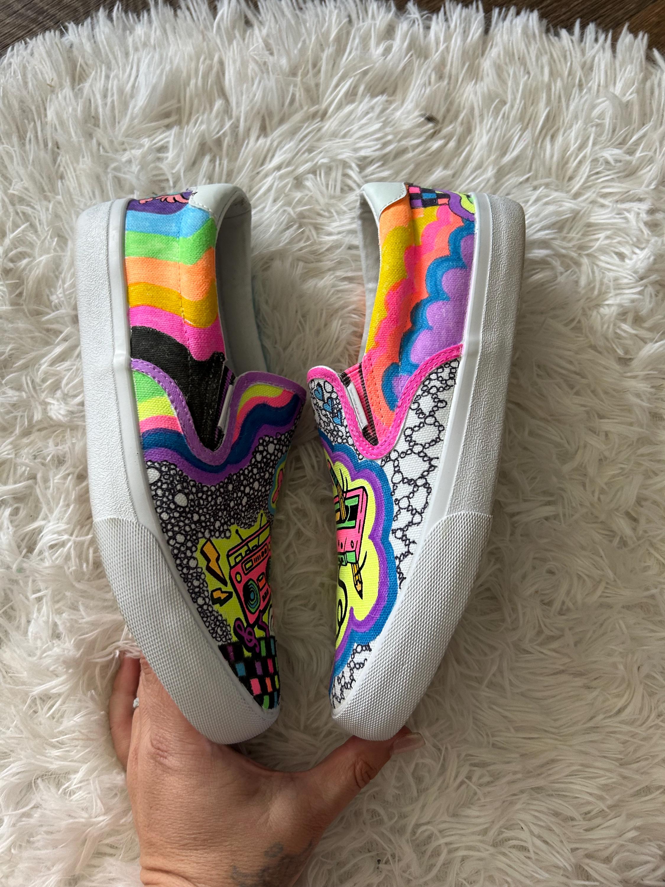Custom 90s Slip Ons - Etsy