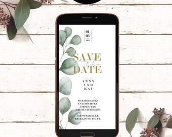 Handy Einladung Etsy