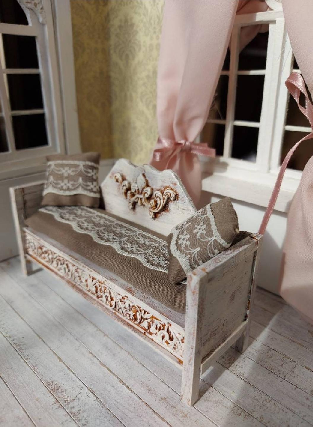 フランス　アンティーク　ドールハウス　テーブル　ドール家具　ブロカント フランス アンティーク ドールハウス テーブル ドール家具 ブロカント