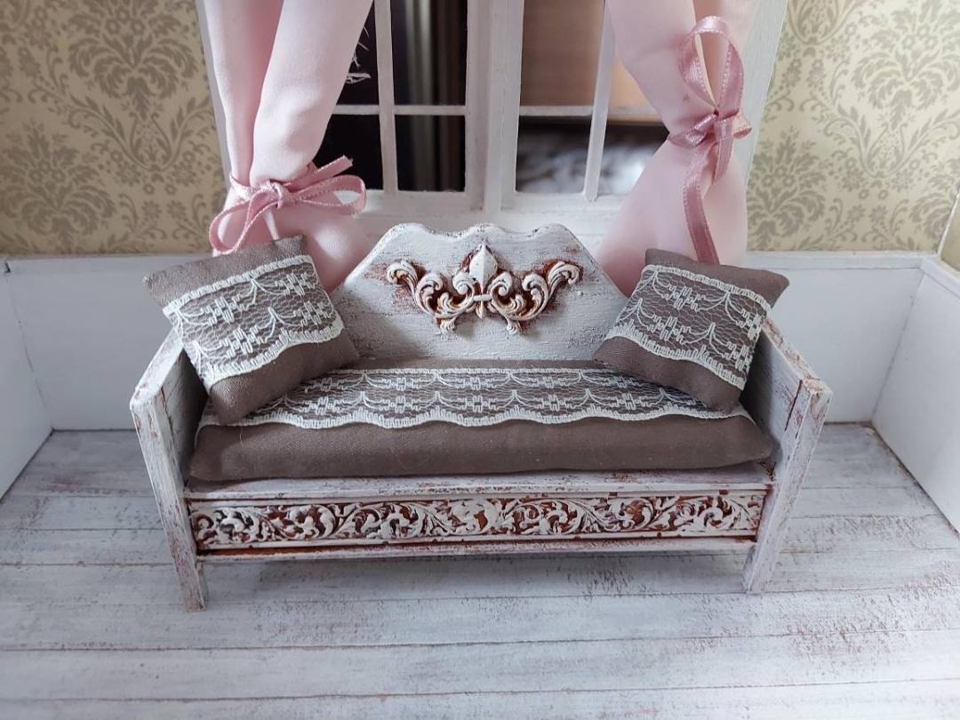 フランス　アンティーク　ドールハウス　テーブル　ドール家具　ブロカント フランス アンティーク ドールハウス テーブル ドール家具 ブロカント