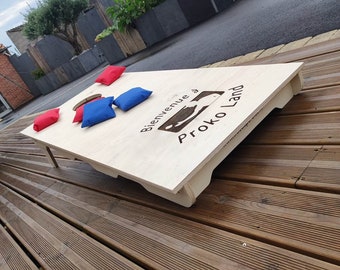 cornhole personnalisé / cornhole / jeux en bois / jeux de poche / jeux exterieur / jeux géant