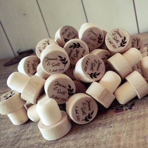 wooden stopper/ guest gift/ engraved stoppers/ wedding/ wedding gift/ personalized stopper