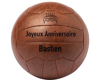 personalisierter Vintage-Fußball/Geburtstagsgeschenk/personalisierter Ball/personalisierter Vintage-Ball