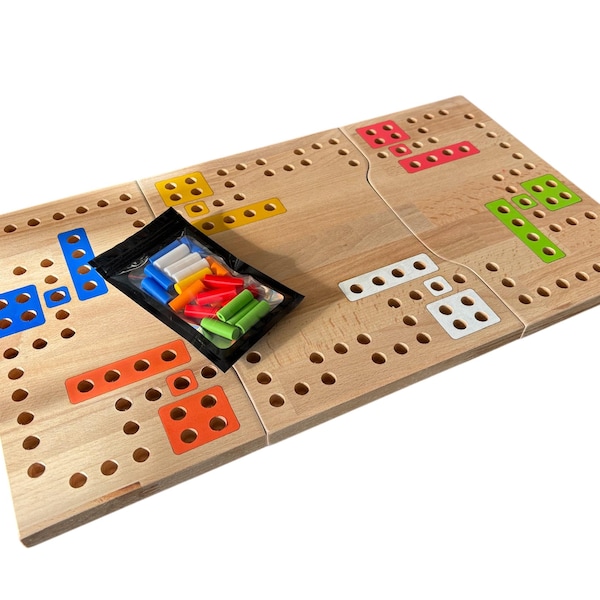 Tac-Tik 6-player custom game/ board game/ wooden game/ tactic