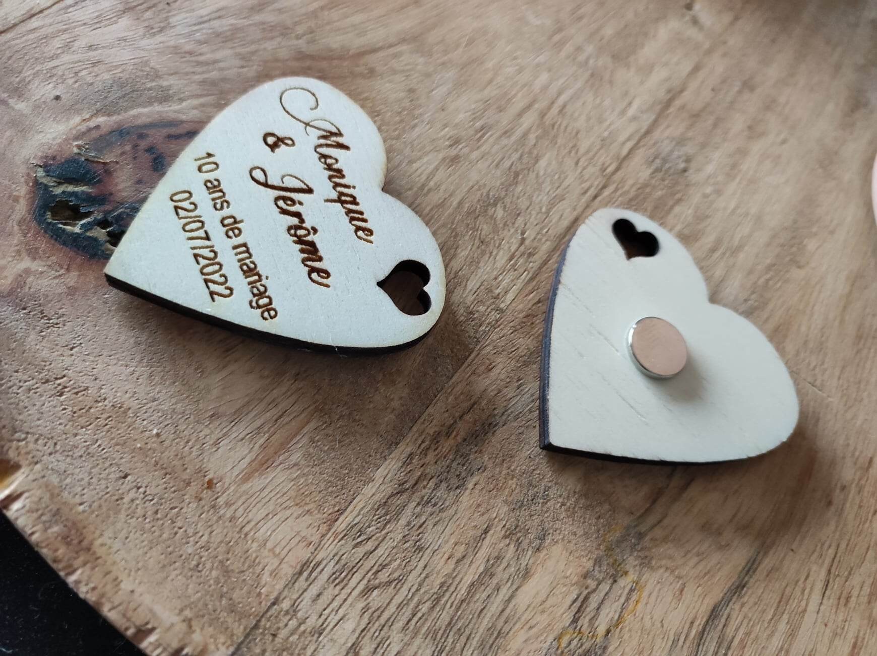 Imán de madera romántico para boda, recuerdo de fiesta personalizado,  ahorra la fecha, regalos para invitados