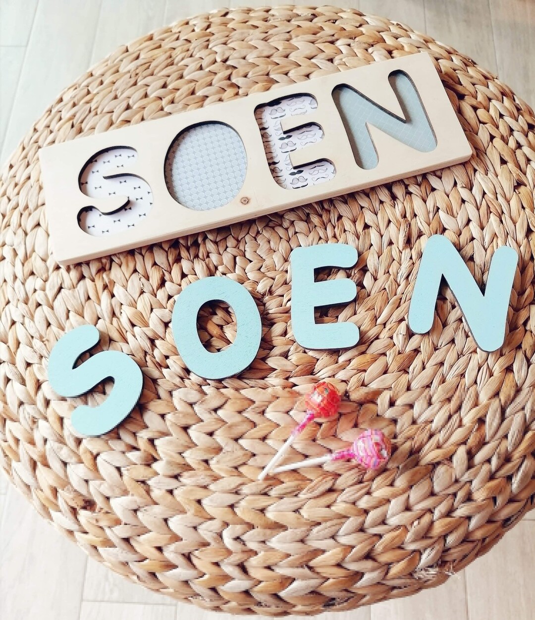 Puzzle personnalis?� bois / puzzle pr?�nom / d?�coration chambre enfant / puzzle enfant / pr?�nom en 