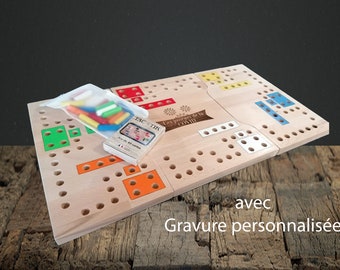 Tac-Tik 6 joueurs personnalisé/ jeu de société/ jeu en bois/ tactik/jeux de toc/tactik personnalisée/ wood game / tic toc