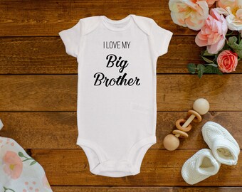 i love my big brother onesie