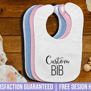 Custom Baby Bib Personalized Bibs For Babies & Infants image 1