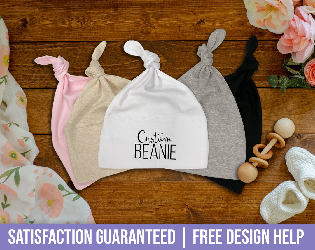 Custom Knotted Baby Hat - Personalized Knotted Beanies for Newborns ...