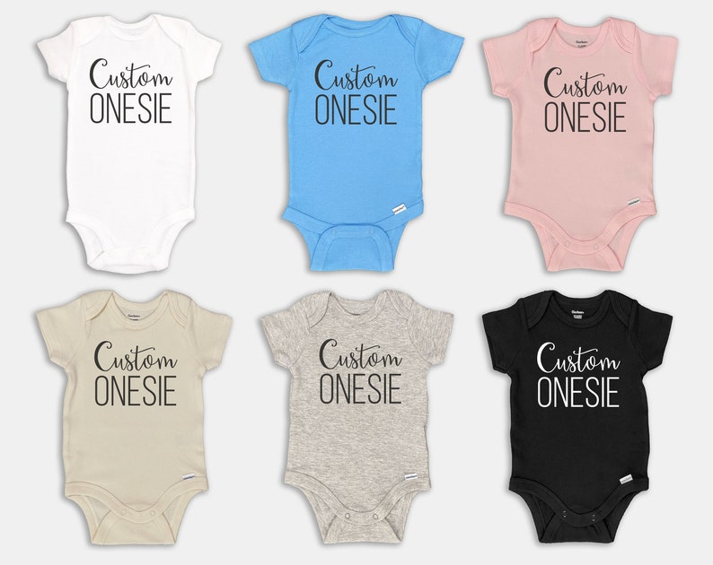 Custom Baby Onesie® Onesie personnalisé® Annonce de grossesse Onesie® Cadeau de baby shower Body personnalisé pour bébé fille et bébé garçon pour nouveau-né image 2
