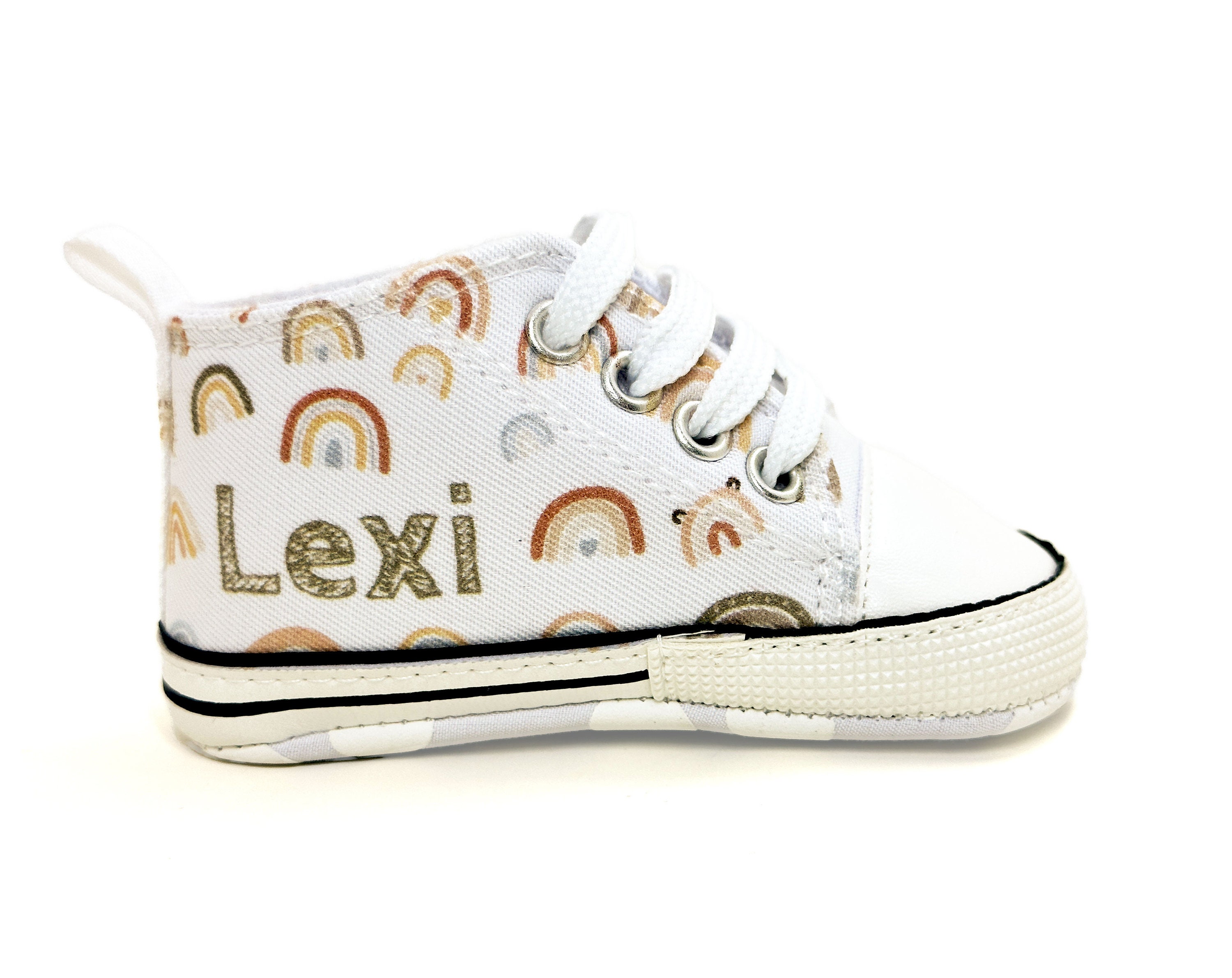 Custom Baby Girl Rainbow Shoes Personalized Baby Girl Shoes Personalized Girl Walkers High Top Girl Shoes Baby Gift Toddler Shoes Etsy