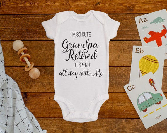 I'm So Cute Grandpa Retired Onesie®/Bodysuit