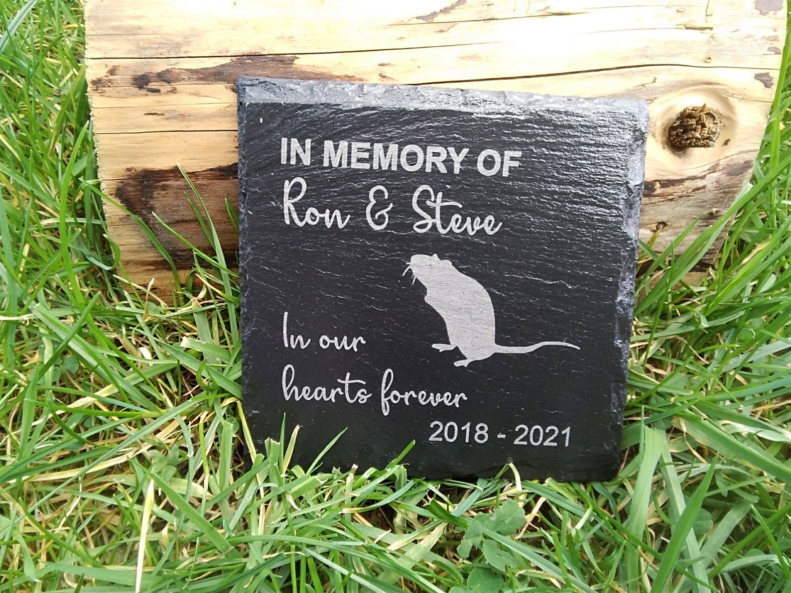 Personalised Memorial Slate Plaque for Pet Rat Mouse Grave Etsy