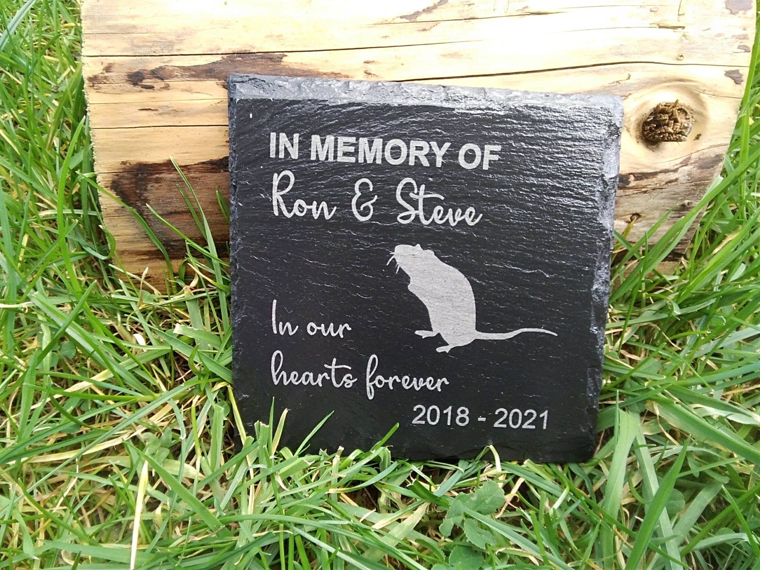 Personalised Memorial Slate Plaque for Pet Rat Mouse Grave Etsy UK