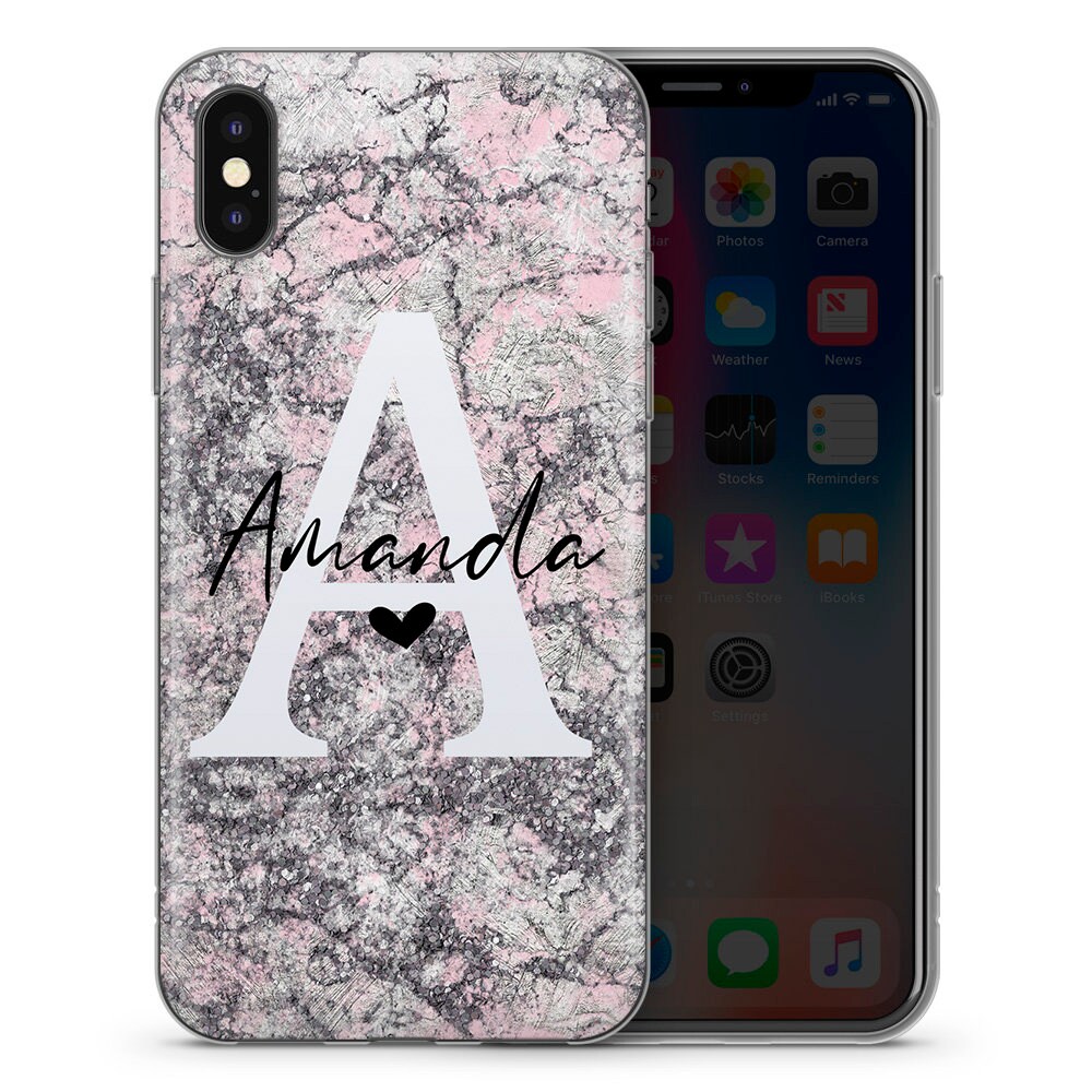 Personalised Initials Custom Your Name Phone Case Cover Etsy