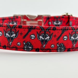 Krampus Fabric Wrapped Dog Collar