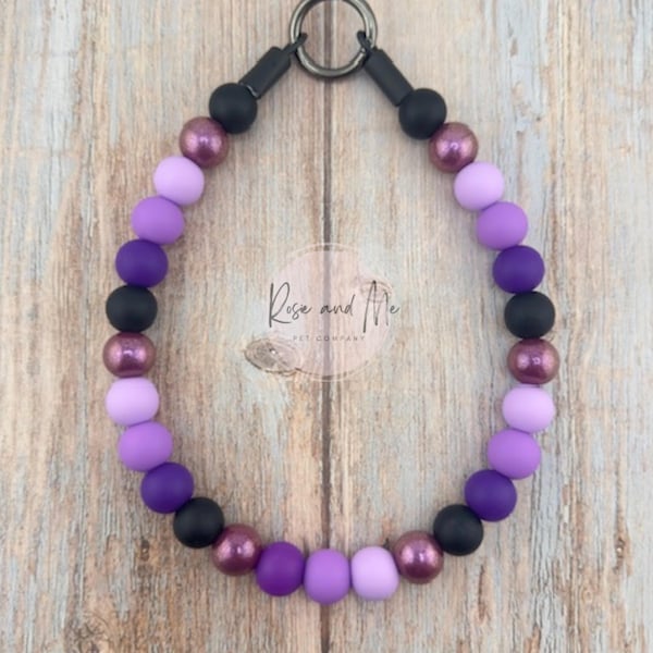 Personalized Beaded Halloween Dog Necklace: Handmade Custom Puppy Collar