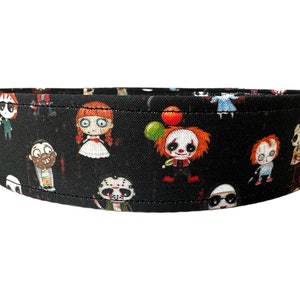 Little Monsters Dog Collar, Horror Dog collar, Scary Dog Collar, Adjustable collar, Halloween Dog Collar, Pet Gift, Horror Collar