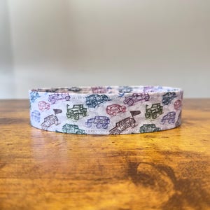 4x4 Off Road Trucks Adjustable Dog Collar Fabric Wrapped Dog Collar Vehicle Dog Collar