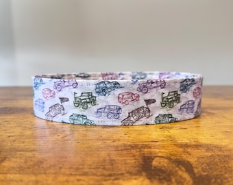4x4 Off Road Trucks Dog Collar: Adjustable Fabric Collar