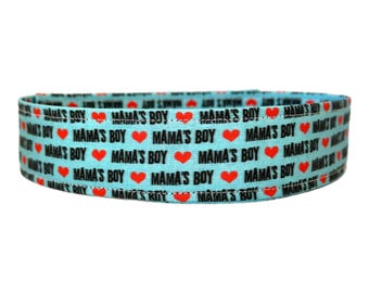 Mama's Boy Dog Collar: Funny Pet Gift