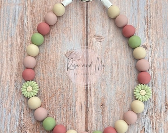 Personalized Boho Beaded Dog Necklace: Custom Puppy Collar