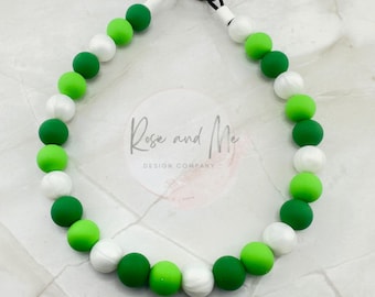 Collar de cuentas para perro hecho a mano: collar de moda para el Día de San Patricio