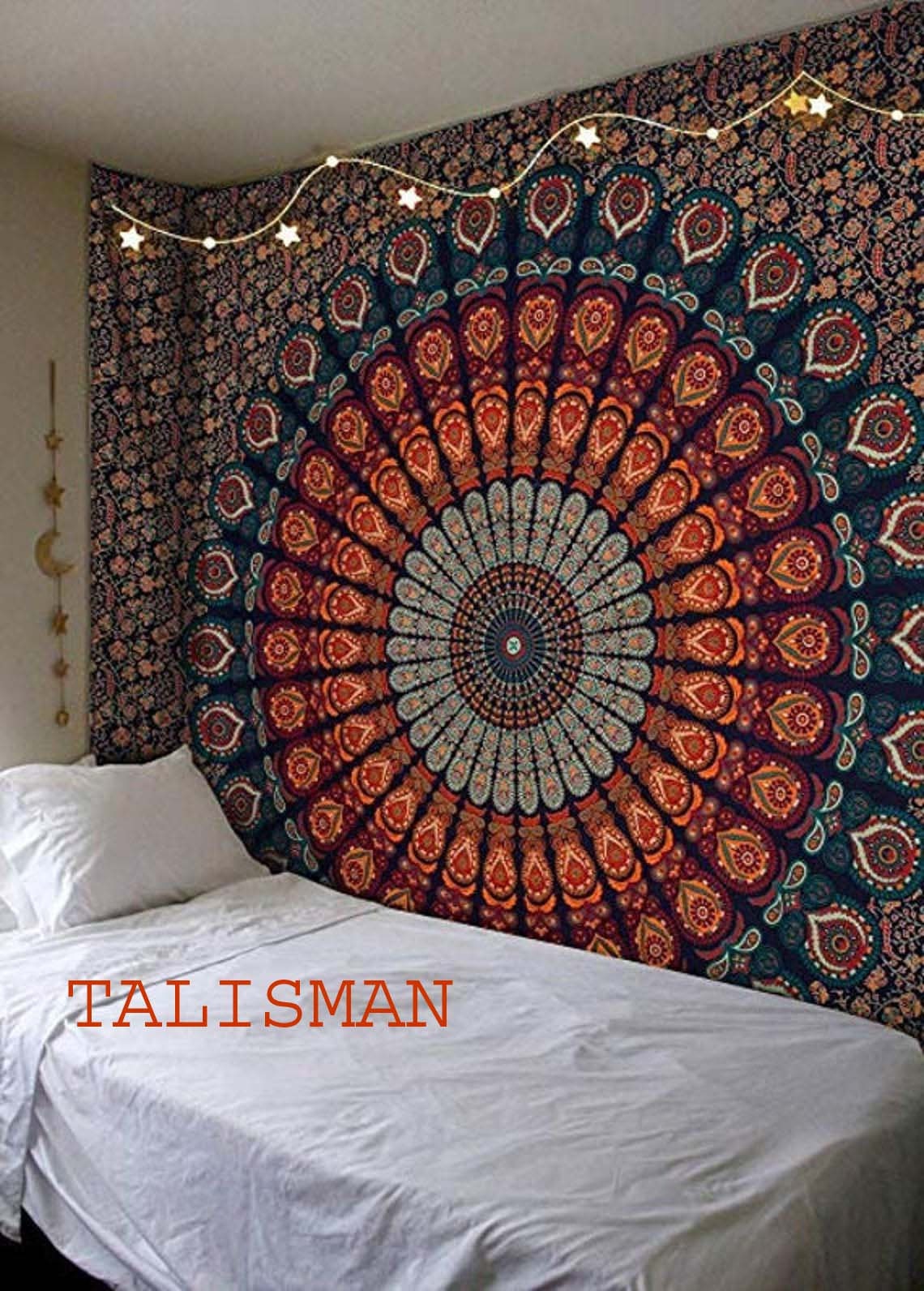 Mandala Tapestry Indian Art Wall Hanging Bohemian Twin Bed Sheet Sofa Bedspread 