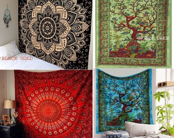 Wall Tapestry Mandala Tapestry Wall Hanging Tapestry Cotton Hippie Indian  Tapestry Twin/queen Tapestry Handmade Bedspread Indian Tapestry -   Canada