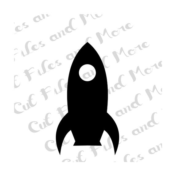 Rocket Ship Space Icon Silhouette Design Cut File Svg And Png Etsy