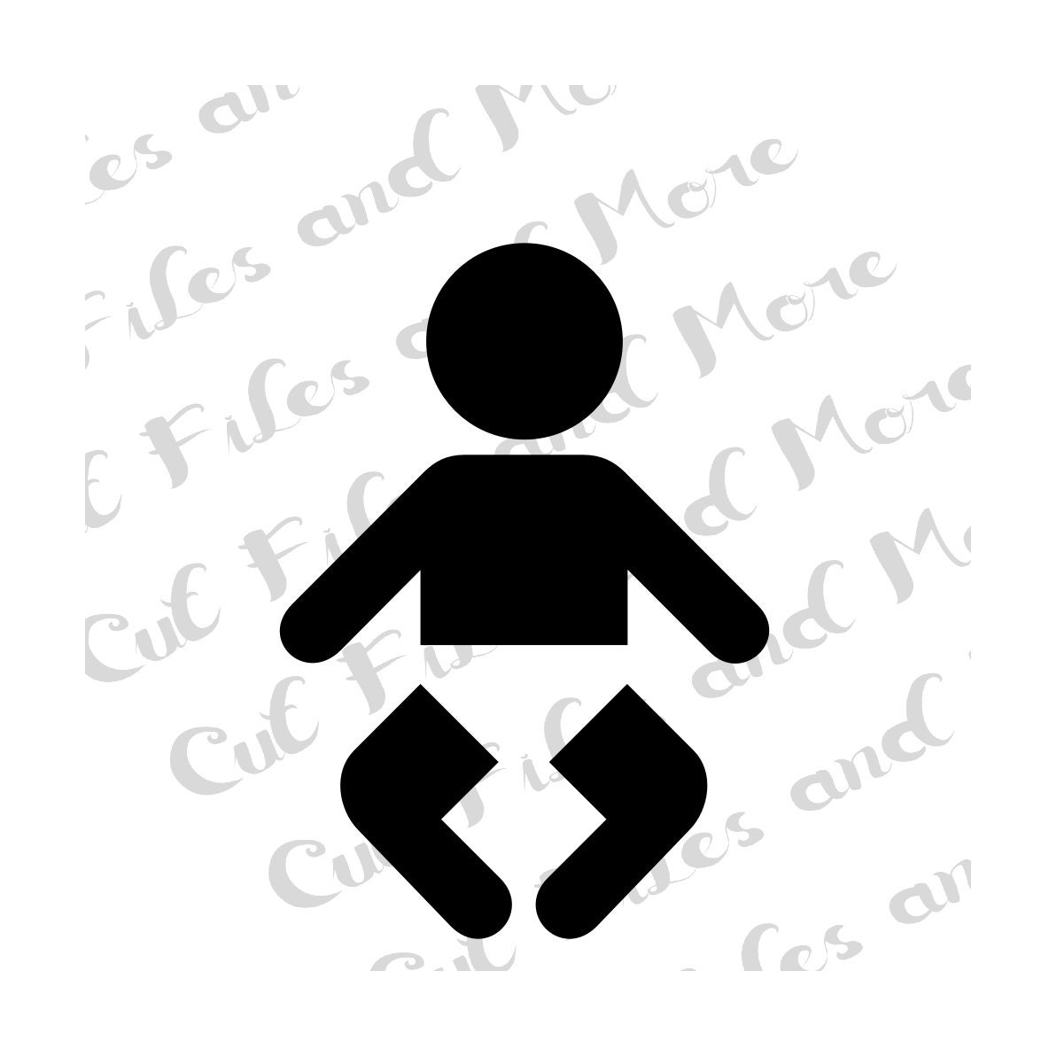 Download Baby Icon Silhouette Design Cut File Svg And Png Commercial Etsy