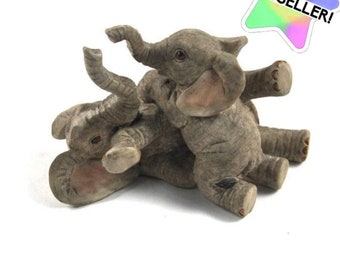 2 Baby Elephants Playing