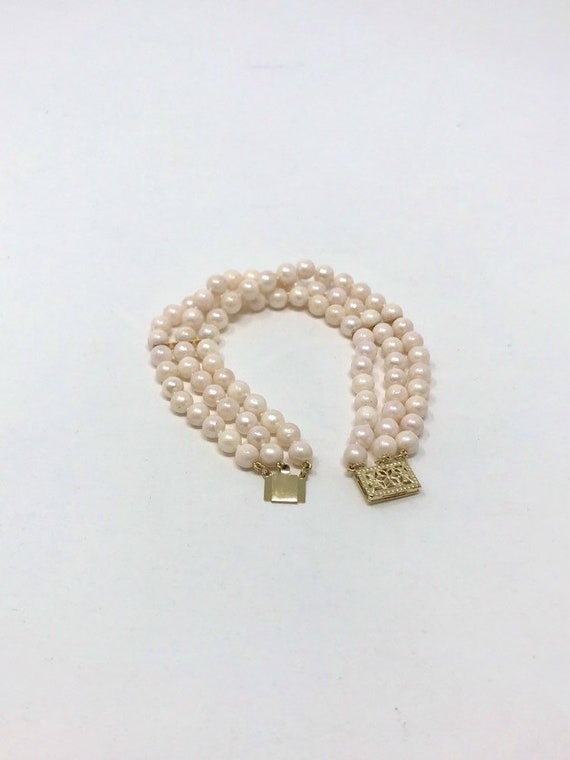 Three Strand Cultured Pearl Bracelet - Pearson's Jewelry