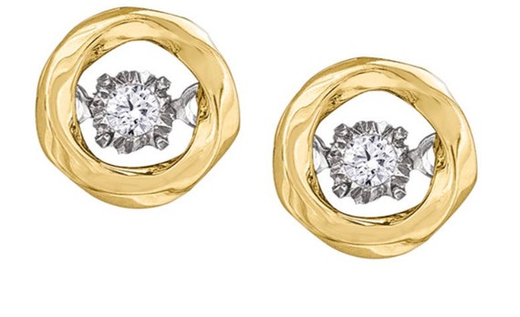 fcity.in - Ruby Diamond Earrings For Woman / Shimmering Glittering Earrings