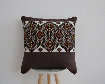 Ukrainian Pillowcase, Embroidered Pillow Cover, Unique Pillowcase, Folk Art Pillowcase, Ancient Embroidery, Home Decor, Cozy Home Pillowcase